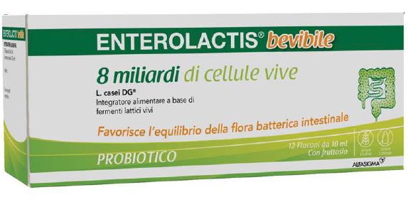 ENTEROLACTIS BEVIBILE 12 FLACONCINI X 10 ML - Farmacia Castello Srl