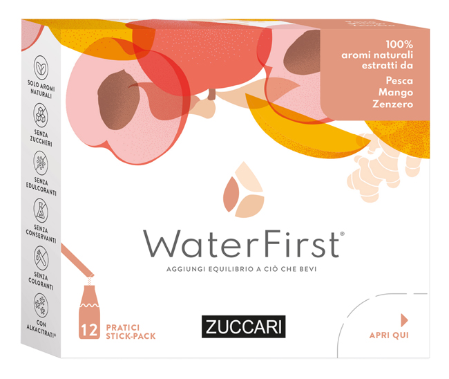 WATER FIRST PESCA-MANGO-ZENZERO 12 STICK PACK - Farmacia Castello Srl