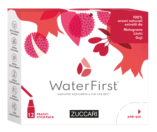 WATER FIRST MELOGRANO-LITCHI-GOJI 12 STICK PACK - Farmacia Castello Srl