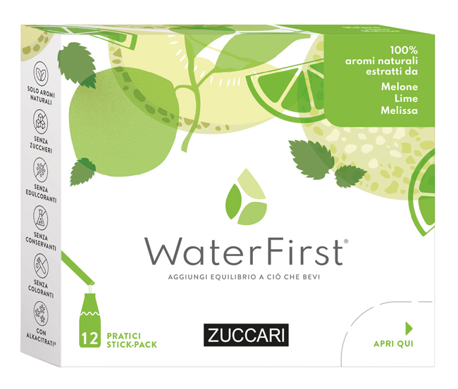 WATER FIRST MELONE-LIME-MELISSA 12 STICK PACK - Farmacia Castello Srl