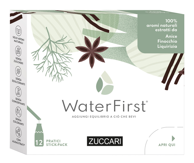 WATER FIRST ANICE-FINOCCHIA-LIQUIRIZIA 12 STICK PACK - Farmacia Castello Srl