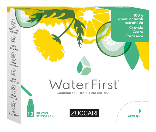 WATER FIRST CETRIOLO-CEDRO-TARASSACO 12 STICK PACK - Farmacia Castello Srl