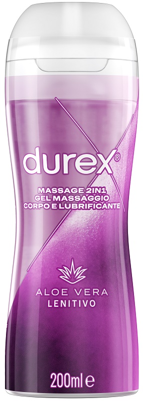 DUREX MASSAGE 2 IN 1 GEL MASSAGGIO CORPO E LUBRIFICANTE ALOE VERA 200 ML - Farmacia Castello Srl