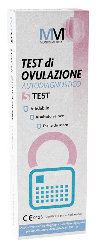 MUNUS MEDICAL TEST AUTODIAGNOSTICO DI OVULAZIONE 5 PEZZI - Farmacia Castello Srl