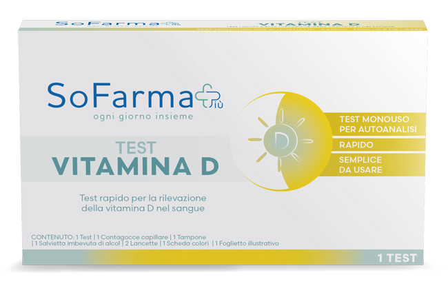 TEST AUTODIAGNOSTICO VITAMINA D 1 PEZZO SOFARMAPIU' - Farmacia Castello Srl