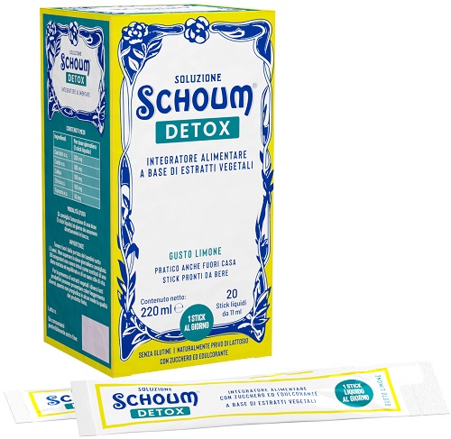 SOLUZIONE SCHOUM DETOX 20 STICK - Farmacia Castello Srl