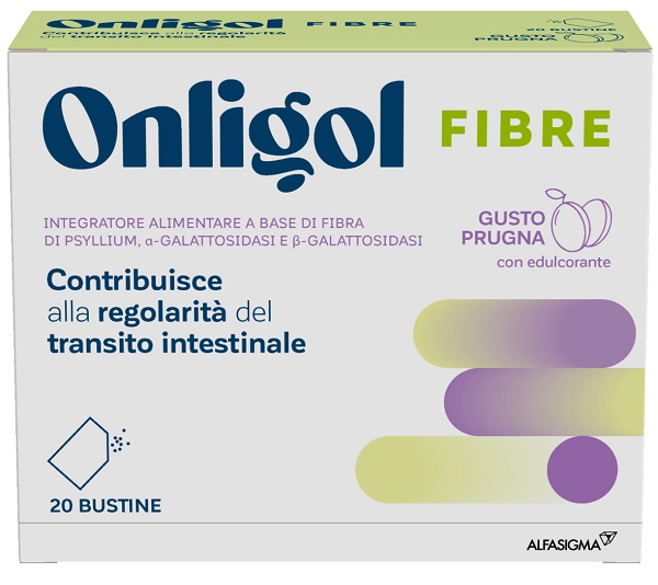 ONLIGOL FIBRE PRUGNA 20 BUSTINE - Farmacia Castello Srl