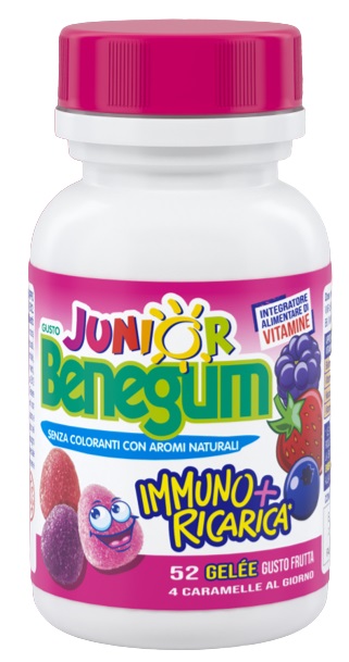 BENEGUM J IMMUNO + RICARICA FRUTTI ROSSI 156 G - Farmacia Castello Srl