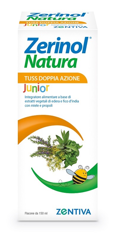 ZERINOL NATURA TUSS DOPPIA AZIONE JUNIOR SCIROPPO 150 ML - Farmacia Castello Srl