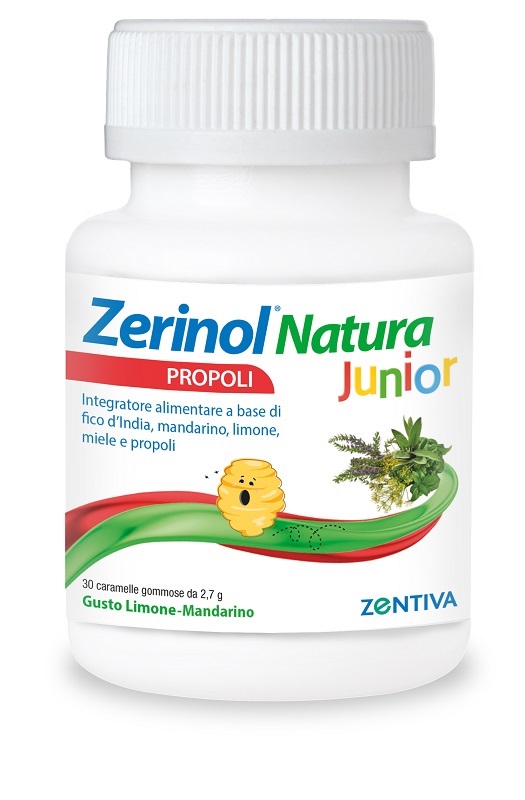 ZERINOL NATURA PROPOLI JUNIOR 30 CARAMELLE GOMMOSE - Farmacia Castello Srl