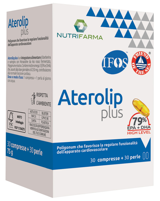 ATEROLIP PLUS 79% 30 COMPRESSE + 30 PERLE - Farmacia Castello Srl