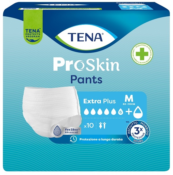 TENA PANTS EXTRA PLUS M 10 PEZZI - Farmacia Castello Srl