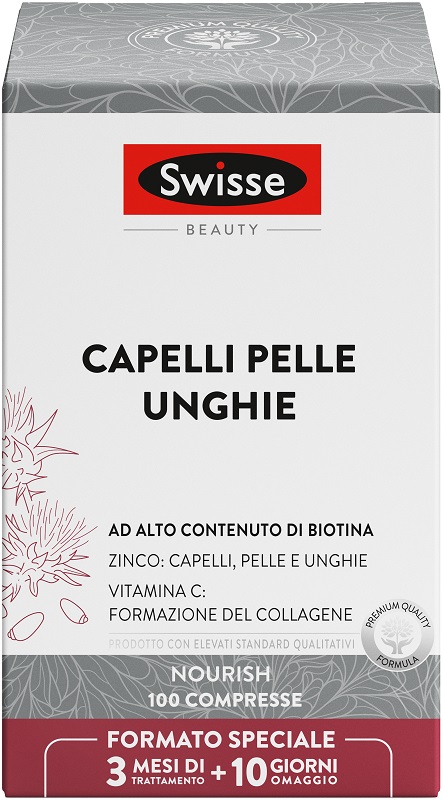 SWISSE BEAUTY CAPELLI PELLE UNGHIE 100 COMPRESSE - Farmacia Castello Srl