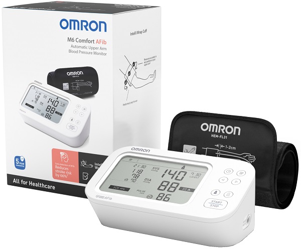 SFIGMOMANOMETRO DA BRACCIO OMRON M6 COMFORT AFIB - Farmacia Castello Srl