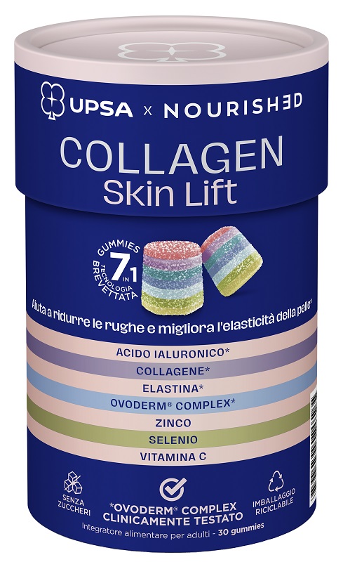 UPSA X NOURISHED COLLAGEN SKIN LIFT 30 GUMMIES - Farmacia Castello Srl