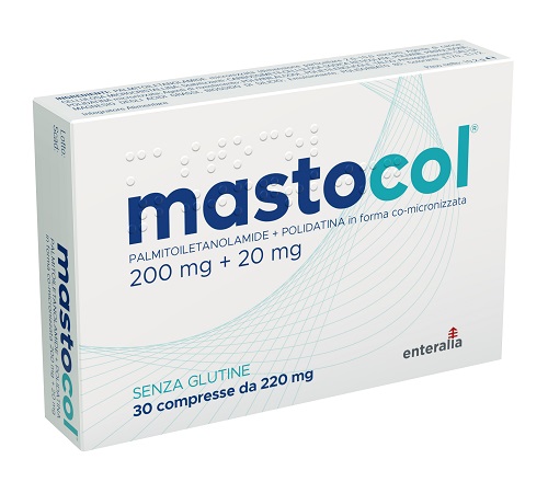 MASTOCOL 30 PALMITOILETANOLAMIDE 200 MG + POLIDATINA FORMA CO MICRONIZZATA 20 MG 30 COMPRESSE - Farmacia Castello Srl