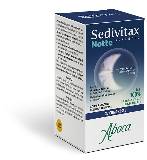 SEDIVITAX NOTTE ADVANCED 27 COMPRESSE - Farmacia Castello Srl