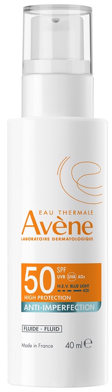 EAU THERMALE AVENE SOLARE FLUIDO ANTI-IMPERFEZIONI SPF50 40 ML - Farmacia Castello Srl