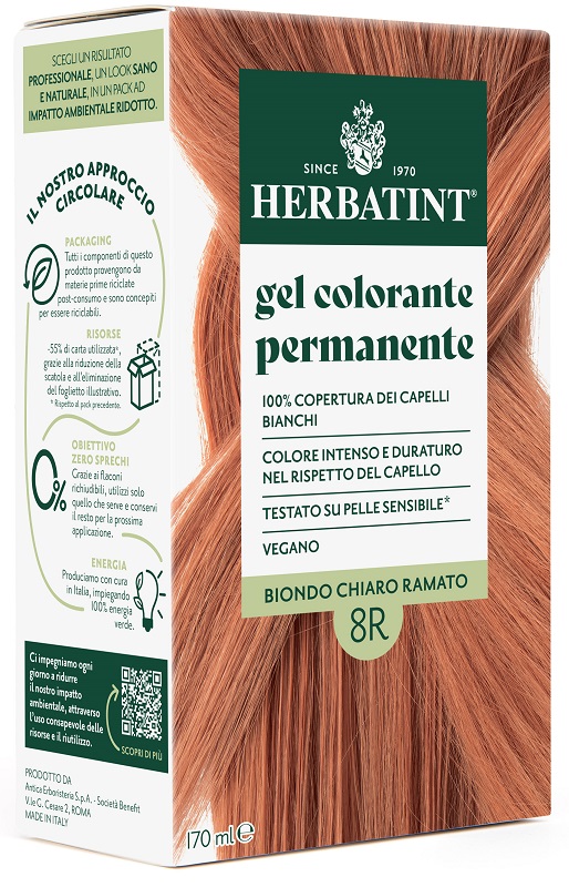 HERBATINT 8R BIONDO CHIARO RAMATO 170 ML - Farmacia Castello Srl