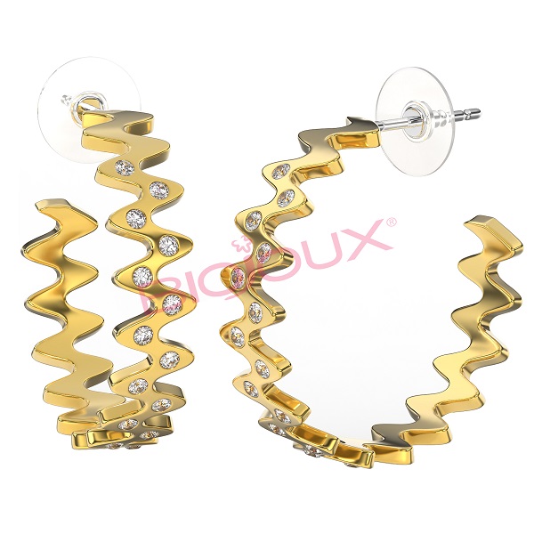 BJT369 ORECCHINO SARIEL GOLD PLATED - Farmacia Castello Srl
