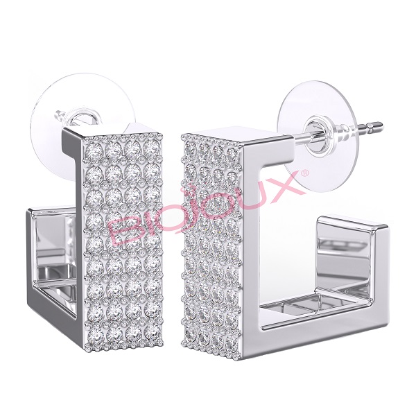 BJT374 ORECCHINO AMARA STAINLESS STEEL - Farmacia Castello Srl